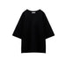 Color-Black Coat-Summer Women Stretch High Waist Shorts Loose Cotton Short Sleeve T shirt-Fancey Boutique