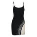 Color-Sexy Beaded Bandage Dress Slim Party Gathering Camisole Gown Dress-Fancey Boutique