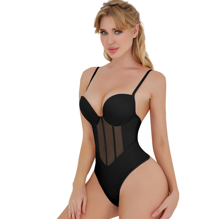 Color-Detachable Small Shoulder Strap One Piece Corset Hip Shaping Slimming Clothes Waist Shaping Tight Belly Trimming Corset-Fancey Boutique
