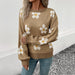 Color-Autumn Winter Women Wear Long Sleeve Jacquard Sweater-Fancey Boutique