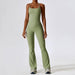 Color-Vest Trousers Bean Green-Autumn Shockproof Nude Feel Yoga Suit Quick Drying Tight Fitness Suit Casual Sports Suit Women Clothing-Fancey Boutique