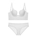 Color-White Suit-Summer Underwear Women Small Chest Push up U Shaped Beauty Back Multiple Wear Big Chest Breast Holding Sexy Bra Set-Fancey Boutique