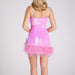 Color-Drill Chain Sequin Sheath Feather Sexy Pleated Dress-Fancey Boutique