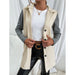 Color-Casual Single Breasted Color Matching Trench Coat Office Contrast Color Top Women-Fancey Boutique