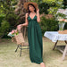 Color-Women Clothing Holiday Beach Dress Sexy Backless Waist Trimming A line Strap Dress-Fancey Boutique