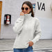 Color-Top Women Long Sleeve Knitted Sweater Autumn Winter Solid Color Twisted Floral Thick Sweater-Fancey Boutique