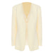 Color-Capable French Soft Light Luxury Color Office Faux Two Piece Blazer Top for Women-Fancey Boutique