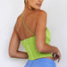 Color-Mesh Backless Top Sexy Boning Corset Boning Corset Bra Sleeveless Camisole-Fancey Boutique