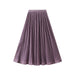 Color-Women Two Sided Skirt Spring Korean High Waist Slimming Mid Length Mesh Pleated Skirt 3-Fancey Boutique