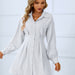 Color-Women Clothing Spring Summer Casual Lantern Long Sleeve Waist Trimming Shirt Dress-Fancey Boutique