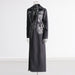Color-Autumn Personalized Minority Printed Graffiti Design Straight Long Trench Coat Women Clothing-Fancey Boutique