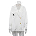 Color-White-Women Clothing Office Suit Collar Long Sleeve Loose Shirt Satin Drape White Shirt Top-Fancey Boutique