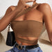 Color-WomenClothing New Sexy Hollow Out Cutout out Knitted Vest Ultra Short Oblique Shoulder Tank-Top-Fancey Boutique