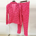 Color-Slim Water Soluble Lace Skinny Pants Two Piece Sets-Fancey Boutique