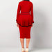 Color-Sexy Elegant Irregular Asymmetric sets Skirt Ruffle Top Back Slit Skirt Two Piece Set Women-Fancey Boutique