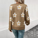 Color-Autumn Winter Women Wear Long Sleeve Jacquard Sweater-Fancey Boutique