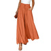 Color-Red-Summer Tied High Waist Wide Leg Pants Women Loose Casual Pants-Fancey Boutique