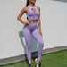 Color-Seamless Yoga Clothes Suit Beauty Back Fitness Clothes Hip Lifting Stretch Yoga Clothes Tight Sportswear Women-Fancey Boutique