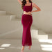 Color-Casual Solid Color Suit Elegant Sexy Vest High Waist Skirt Two Piece Set-Fancey Boutique