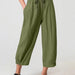 Color-Summer Cropped Pants Pocket Casual Pants Women Loose Wide Leg Pants outside-Fancey Boutique