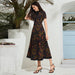 Color-Women Clothing Autumn Elegant High Waist Dress-Fancey Boutique