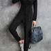 Color-Black-Autumn Winter Women Clothing Classic Casual Long Sleeve Solid Color Jumpsuit-Fancey Boutique