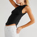 Color-Rib Stitching Vest round Neck Sleeveless Bottoming Top High Grade Sweater-Fancey Boutique