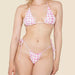 Color-Pink Plaid-New Swimsuit Multi-Color Printed Bikini Sexy Drawstring Triangle Swimsuit Women-Fancey Boutique