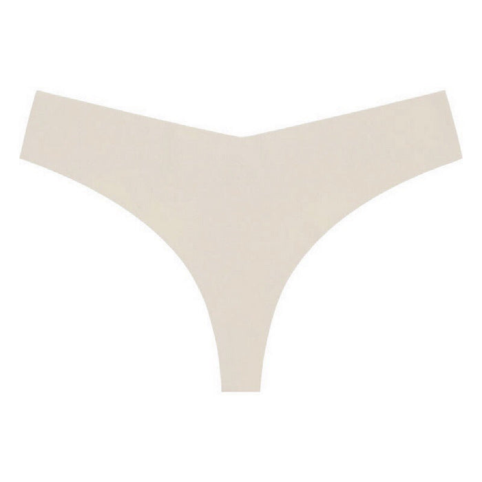 Color-Apricot skin color-Seamless Underwear One Piece V Shaped Low Waist Sexy High Elastic T Back T Shaped Panties Women-Fancey Boutique