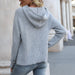 Color-Autumn Winter Solid Color All Matching Hooded Knitwear Loose Sweater Loose Collar Pullover Women-Fancey Boutique