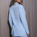 Color-Autumn Winter Coat Collared Slim Fit Long Sleeve Drape Solid Color Small Blazer-Fancey Boutique