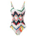Color-One Piece Swimsuit-Two Piece Beach Swimsuit Suit Gradient Tie Dye Sheath Dress Swimsuit-Fancey Boutique
