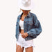 Color-Blue-Women Clothing Casual Street Hipster Loose All Matching Short Denim Jacket-Fancey Boutique