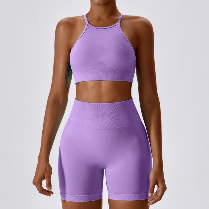 Color-Purple-1-High Strength Beauty Back Seamless Yoga Clothes Women Tight Sports Underwear Running Fitness Yoga Suit-Fancey Boutique