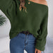 Color-Autumn Winter Casual Loose Solid Color Batwing Sleeve Pullover Sweater Women Clothing-Fancey Boutique