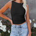 Color-Black-Women Wear Summer Sexy Backless Outerwear Vest Autumn Winter Base Ride Small Shirt-Fancey Boutique