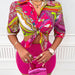 Color-Sexy Women Clothing Autumn Winter Pattern Print Trendy Long Sleeve Top Pants Suit Women-Fancey Boutique