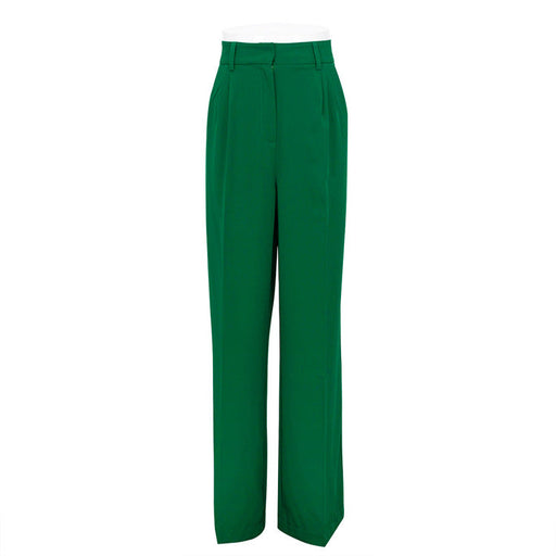 Color-Green-Spring Office High Waist Loose Klein Blue Casual Trousers Drooping Wide Leg Pants Women Work Pant-Fancey Boutique