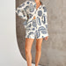 Color-Early Autumn Casual Advanced Fruit Printed Shorts Cardigan Suit-Fancey Boutique