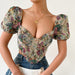 Color-Sexy Backless Puff Sleeve Boning Corset Boning Corset Sling Niche Court Retro Vest-Fancey Boutique