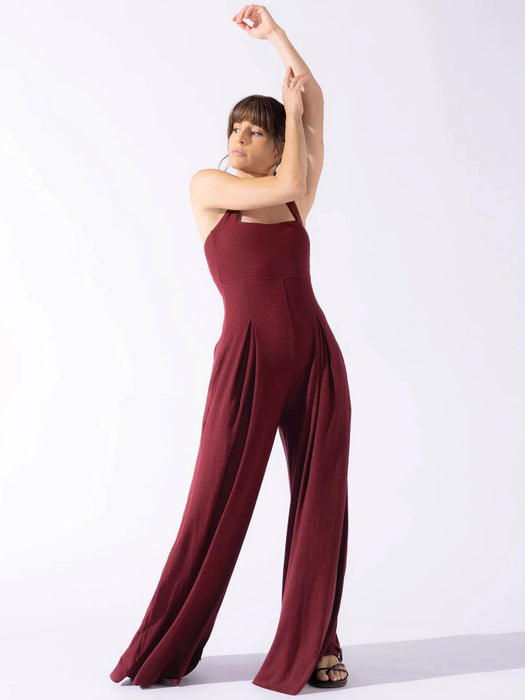 Color-Spring Summer High Waist Jumpsuit Office Casual Pants Women Solid Color Loose Wide Leg Pants-Fancey Boutique