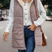 Color-Simple Stitching Plush Double Sided Women Vest Hooded-Fancey Boutique