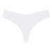 Color-White-Seamless Underwear One Piece V Shaped Low Waist Sexy High Elastic T Back T Shaped Panties Women-Fancey Boutique