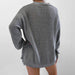 Color-Gray-Women Clothing Knitted Coat Autumn Winter Sweater With Breasted-Fancey Boutique