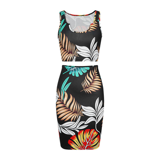 Color-Women Clothing Summer Slip Dress Casual Two Piece Suit Sexy Print-Fancey Boutique