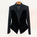 Color-Autumn Winter Stars Slim Structure Profile Velvet Stitching Blazer-Fancey Boutique