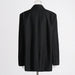 Color-Black White Stitching Personalized Blazer Women Autumn Color Contrast Loose Design Thick Thread Design Coat-Fancey Boutique