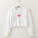 Color-White-Women Clothing Autumn Winter Short Sweater-Fancey Boutique