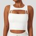 Color-Swan White-Running Underwear Women High Strength Shockproof Yoga Vest Push Sports Workout Bra-Fancey Boutique