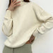 Color-Women Long Sleeved Turtleneck Sweater Casual Solid Color High Grade Slimming Autumn Winter Sweater-Fancey Boutique